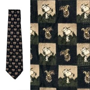 Vintage SNOOPY Peanuts Golf Theme Tie